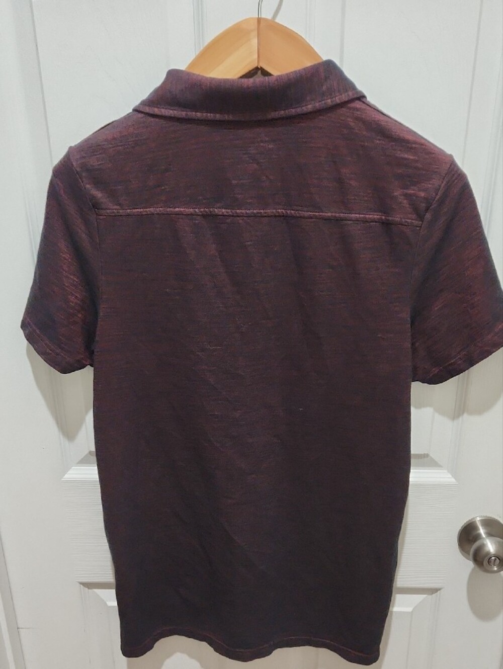 Rock & Republic Men's Maroon Polo with Chest Pockets - Picture 3 of 6